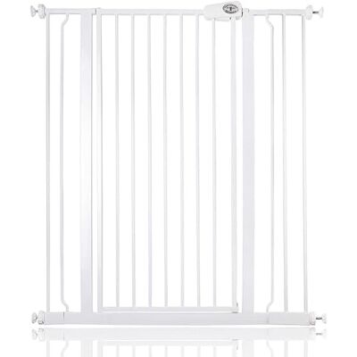 Bettacare Barrière pour Enfants et Chiens, Barrière Extra Haute de 104cm, Barrière de Sécurité Étroite à Pression pour Escalier, 94,3cm 101,9cm, Couleur Blanc - Publicité Bettacare Barrière pour Enfants et Chiens, Barrière Extra Haute de 104cm, Barrière de Sécurité Étroite à Pression pour Escalier, 94,3cm 101,9cm, Couleur Blanc - Publicité