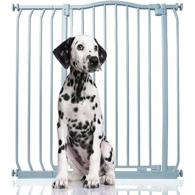 Bettacare Barrière pour Chien à Design Courbé Extra Haute, Barrière à Pression pour Chien et Chiot, Installation Facile, 89cm 98cm, Hauteur Extra Haute de 100cm, Couleur Gris Mat - Publicité Bettacare Barrière pour Chien à Design Courbé Extra Haute, Barrière à Pression pour Chien et Chiot, Installation Facile, 89cm 98cm, Hauteur Extra Haute de 100cm, Couleur Gris Mat - Publicité