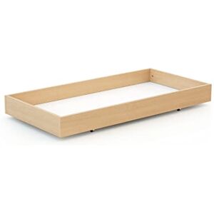 AT4 Tiroir de lit ESSENTIEL Hêtre verni Pour lit bébé 60x120 cm Tiroir universel en bois Tiroir à 4 roulettes Hauteur 15cm Rangement pratique et discret Gain de place - Publicité AT4 Tiroir de lit ESSENTIEL Hêtre verni Pour lit bébé 60x120 cm Tiroir universel en bois Tiroir à 4 roulettes Hauteur 15cm Rangement pratique et discret Gain de place - Publicité