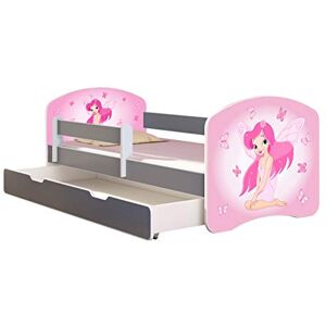 ACMA Lit Enfant Junior TIROIR Matelas sommier Gratuite Gris Meubles pour Enfants II (07 Fée Rose, 140 x 70 cm + tiroir) - Publicité ACMA Lit Enfant Junior TIROIR Matelas sommier Gratuite Gris Meubles pour Enfants II (07 Fée Rose, 140 x 70 cm + tiroir) - Publicité