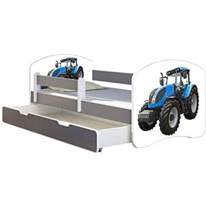 ACMA Lit Enfant Junior TIROIR Matelas sommier Gratuite Gris Meubles pour Enfants II (42 Tracteur, 180 x 80 cm + tiroir) - Publicité ACMA Lit Enfant Junior TIROIR Matelas sommier Gratuite Gris Meubles pour Enfants II (42 Tracteur, 180 x 80 cm + tiroir) - Publicité
