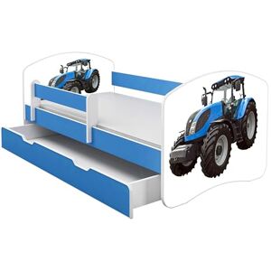 ACMA Lit Enfant Junior TIROIR Matelas sommier Gratuite Bleu Meubles pour Enfants II (42 Tracteur, 180 x 80 cm + tiroir) - Publicité ACMA Lit Enfant Junior TIROIR Matelas sommier Gratuite Bleu Meubles pour Enfants II (42 Tracteur, 180 x 80 cm + tiroir) - Publicité