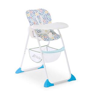 Hauck Chaise Haute Sit N Fold / pour Enfants de 6 Mois jusqu'à 15 kg / Grand Plateau Repas Réglable et Amovible / Pliable Compacte / Circles Multicolore - Publicité