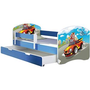 ACMA Lit Enfant Junior TIROIR Matelas sommier Gratuite Bleu Meubles pour Enfants II (03 Voiture de Course, 180 x 80 cm + tiroir) - Publicité ACMA Lit Enfant Junior TIROIR Matelas sommier Gratuite Bleu Meubles pour Enfants II (03 Voiture de Course, 180 x 80 cm + tiroir) - Publicité