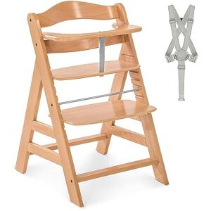 hauck Chaise Haute Bébé Alpha Plus, Évolutive dès 6 Mois, Inclus Harnais 5 Points, Barre de Sécurité, Réglable, Jusqu'à 90 kg, Bois FSC Nature - Publicité hauck Chaise Haute Bébé Alpha Plus, Évolutive dès 6 Mois, Inclus Harnais 5 Points, Barre de Sécurité, Réglable, Jusqu'à 90 kg, Bois FSC Nature - Publicité