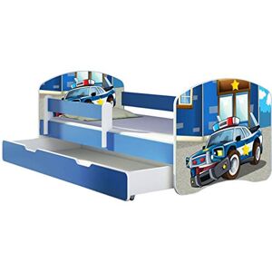 ACMA Lit Enfant Junior TIROIR Matelas sommier Gratuite Bleu Meubles pour Enfants II (38 Police, 180 x 80 cm + tiroir) - Publicité ACMA Lit Enfant Junior TIROIR Matelas sommier Gratuite Bleu Meubles pour Enfants II (38 Police, 180 x 80 cm + tiroir) - Publicité