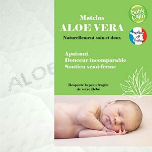 Babycalin Matelas Aloe Vera 70 x 140 x 10 cm 1 Unité - Publicité