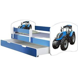 ACMA Lit Enfant Junior TIROIR Matelas sommier Gratuite Bleu Meubles pour Enfants II (42 Tracteur, 160 x 80 cm + tiroir) - Publicité ACMA Lit Enfant Junior TIROIR Matelas sommier Gratuite Bleu Meubles pour Enfants II (42 Tracteur, 160 x 80 cm + tiroir) - Publicité