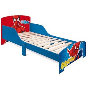 ARDITEX Lit Enfant en Bois Marvel Spiderman 77x143x60cm Couleur Bleu et Rouge Convient aux Matelas Standards 70x140cm Montage Facile - Publicité ARDITEX Lit Enfant en Bois Marvel Spiderman 77x143x60cm Couleur Bleu et Rouge Convient aux Matelas Standards 70x140cm Montage Facile - Publicité