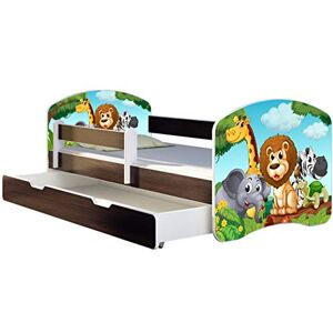 ACMA Lit Enfant Junior TIROIR Matelas sommier Gratuite WENGE Meubles pour Enfants II (02 Petits Animaux, 140 x 70 cm + tiroir) - Publicité ACMA Lit Enfant Junior TIROIR Matelas sommier Gratuite WENGE Meubles pour Enfants II (02 Petits Animaux, 140 x 70 cm + tiroir) - Publicité