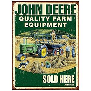 Hunnry John Deere Farm Equipment Affiche Étain Métal Mur Signe Vintage Plaque Rétro Attention Décorative Métallique Panneau pour Café Bar Chambre Hôtels Clubs Parc - Publicité Hunnry John Deere Farm Equipment Affiche Étain Métal Mur Signe Vintage Plaque Rétro Attention Décorative Métallique Panneau pour Café Bar Chambre Hôtels Clubs Parc - Publicité
