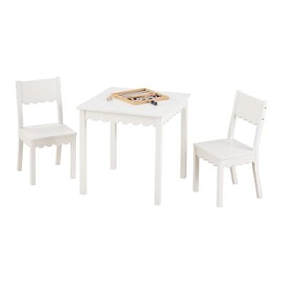 Vertbaudet Set Table Et 2 Chaises Enfant Feston Bois blanc TU - Publicité Vertbaudet Set Table Et 2 Chaises Enfant Feston Bois blanc TU - Publicité
