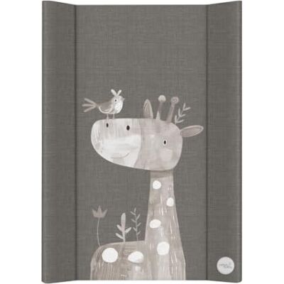 Ceba Baby Matelas à Langer Rigide 50 × 70 cm pour Lit Bébé 120 × 60 cm, Base MDF Stable, Bords Surélevés, Fixation par Bandes Auto-Agrippantes (Friendly Giraffe) - Publicité Ceba Baby Matelas à Langer Rigide 50 × 70 cm pour Lit Bébé 120 × 60 cm, Base MDF Stable, Bords Surélevés, Fixation par Bandes Auto-Agrippantes (Friendly Giraffe) - Publicité