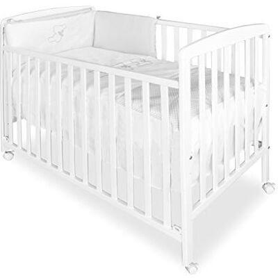 Asalvo 12371 Berceau en bois 120 x 60 cm Blanc - Publicité Asalvo 12371 Berceau en bois 120 x 60 cm Blanc - Publicité