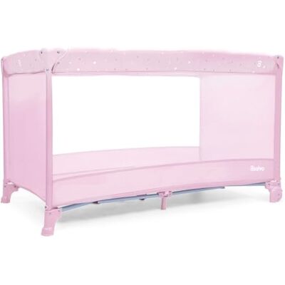 Asalvo Berceau de voyage pliable pour bébé de 0 à 3 ans (15 kg) Lit portable avec matelas, sac et roues avec frein parc pour enfants compact facile à transporter Baléares (rose) - Publicité Asalvo Berceau de voyage pliable pour bébé de 0 à 3 ans (15 kg) Lit portable avec matelas, sac et roues avec frein parc pour enfants compact facile à transporter Baléares (rose) - Publicité