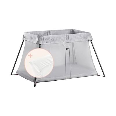 Parc de voyage BabyBjörn Light - Argent - Publicité Parc de voyage BabyBjörn Light - Argent - Publicité