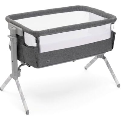 Chicco Next2Me Armonia, Berceau pour nouveau-né à côté du lit, Barrière ouvrable, 11 niveaux de hauteur, Hauteur réglable de 66 à 83 cm, Avec 4 roues, Bonne circulation de l'air, Gris Foncé Mélangé - Publicité Chicco Next2Me Armonia, Berceau pour nouveau-né à côté du lit, Barrière ouvrable, 11 niveaux de hauteur, Hauteur réglable de 66 à 83 cm, Avec 4 roues, Bonne circulation de l'air, Gris Foncé Mélangé - Publicité