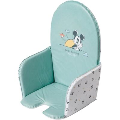 Babycalin Coussin chaise haute bébé Universel 28x38 cm Mickey Good Morning Disney Baby Coussin chaise haute Imperméable en PVC Coussin pour chaise bébé Réversible et confortable - Publicité Babycalin Coussin chaise haute bébé Universel 28x38 cm Mickey Good Morning Disney Baby Coussin chaise haute Imperméable en PVC Coussin pour chaise bébé Réversible et confortable - Publicité