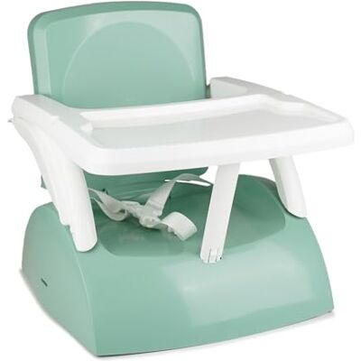 Thermobaby Rehausseur de chaise 2 en 1 Gusto Vert Sauge Rehausseur évolutif avec tablette amovible et harnais 3 points, dès 6 mois. Fabriqué en France. Publicité Thermobaby Rehausseur de chaise 2 en 1 Gusto Vert Sauge Rehausseur évolutif avec tablette amovible et harnais 3 points, dès 6 mois. Fabriqué en France. Publicité