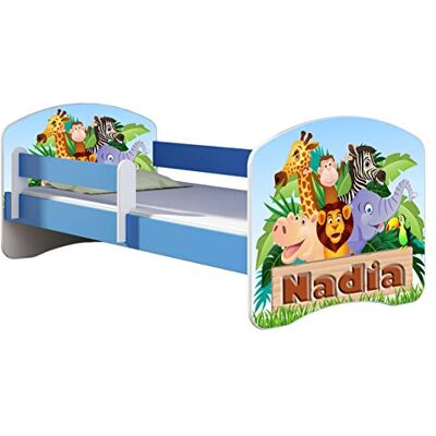 ACMA Lit Enfant Junior TIROIR Matelas sommier Gratuite Bleu Meubles pour Enfants II (02N Le prénom Animaux, 180 x 80 cm) - Publicité ACMA Lit Enfant Junior TIROIR Matelas sommier Gratuite Bleu Meubles pour Enfants II (02N Le prénom Animaux, 180 x 80 cm) - Publicité
