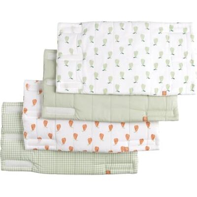 Sauthon Protections de barreaux de lit coton Vert tilleul - Publicité Sauthon Protections de barreaux de lit coton Vert tilleul - Publicité