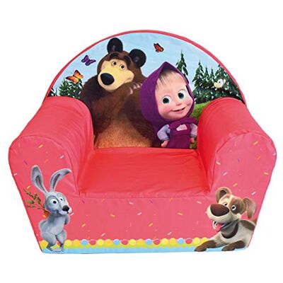 Fun House Fauteuil Club Masha et Michka pour Enfants 12 Mois+ Mousse Légère et Lavable Dimensions 52 X 33 X 42 Cm Licence Officielle Origine France Garantie Mobilier Bébé Garçon Fille - Publicité Fun House Fauteuil Club Masha et Michka pour Enfants 12 Mois+ Mousse Légère et Lavable Dimensions 52 X 33 X 42 Cm Licence Officielle Origine France Garantie Mobilier Bébé Garçon Fille - Publicité