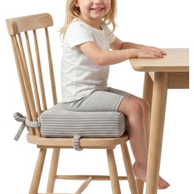 KiddyMoon Coussin Rehausseur De Chaise Enfant, Assise Rehaussée 10 Cm Avec Housse Lavable Et Liens d’Attache, Gris Clair - Publicité KiddyMoon Coussin Rehausseur De Chaise Enfant, Assise Rehaussée 10 Cm Avec Housse Lavable Et Liens d’Attache, Gris Clair - Publicité