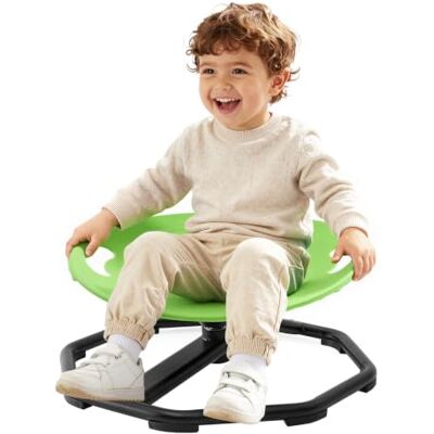 VEVOR Chaise Rotative Sensorielle pour Enfant Autiste 2-6 Ans Arrondie Vert Siège Sensoriel Pivotant Charge 50 kg pour Enfants TDAH, Jouet Sensoriel Coordination Corporelle et Équilibre 430 mmx355 mm - Publicité VEVOR Chaise Rotative Sensorielle pour Enfant Autiste 2-6 Ans Arrondie Vert Siège Sensoriel Pivotant Charge 50 kg pour Enfants TDAH, Jouet Sensoriel Coordination Corporelle et Équilibre 430 mmx355 mm - Publicité