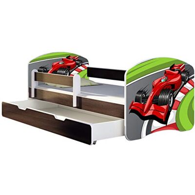 ACMA Lit Enfant Junior TIROIR Matelas sommier Gratuite WENGE Meubles pour Enfants II (06 Formule 1, 140 x 70 cm + tiroir) - Publicité ACMA Lit Enfant Junior TIROIR Matelas sommier Gratuite WENGE Meubles pour Enfants II (06 Formule 1, 140 x 70 cm + tiroir) - Publicité