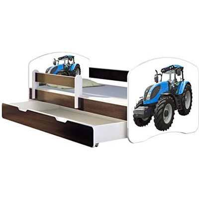 ACMA Lit Enfant Junior TIROIR Matelas sommier Gratuite WENGE Meubles pour Enfants II (42 Tracteur, 180 x 80 cm + tiroir) - Publicité ACMA Lit Enfant Junior TIROIR Matelas sommier Gratuite WENGE Meubles pour Enfants II (42 Tracteur, 180 x 80 cm + tiroir) - Publicité