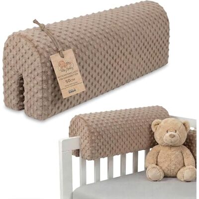 Totsy Baby Tour de lit bébé Respirant 50 cm Contour de Lits pour Tout-Petits Protege Enfant barreaux ou Barriere Bebe Tours Mousse Berceau Protection Minky Oeko-Tex Beige - Publicité Totsy Baby Tour de lit bébé Respirant 50 cm Contour de Lits pour Tout-Petits Protege Enfant barreaux ou Barriere Bebe Tours Mousse Berceau Protection Minky Oeko-Tex Beige - Publicité