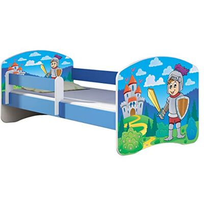ACMA Lit Enfant Junior TIROIR Matelas sommier Gratuite Bleu Meubles pour Enfants II (32 Chevalier, 160 x 80 cm) - Publicité ACMA Lit Enfant Junior TIROIR Matelas sommier Gratuite Bleu Meubles pour Enfants II (32 Chevalier, 160 x 80 cm) - Publicité