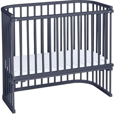 babybay Boxspring XXL lit cododo en Bois de hêtre Massif/Compact et modulable/Hauteur du lit réglable en continu/lit bébé évolutif (Peint en Gris Ardoise) / Parure de lit pour Enfants - Publicité babybay Boxspring XXL lit cododo en Bois de hêtre Massif/Compact et modulable/Hauteur du lit réglable en continu/lit bébé évolutif (Peint en Gris Ardoise) / Parure de lit pour Enfants - Publicité