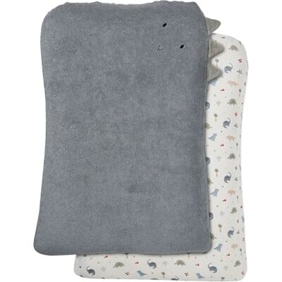 Vertbaudet Lot de 2 Housses Matelas à Langer en Coton Minisaurus TU - Publicité Vertbaudet Lot de 2 Housses Matelas à Langer en Coton Minisaurus TU - Publicité
