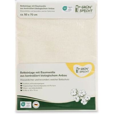 Drap de lit Grünspecht pour bébé - Protection de matelas - Publicité Drap de lit Grünspecht pour bébé - Protection de matelas - Publicité