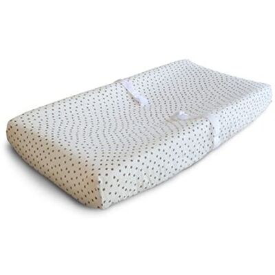 Mushie - Bloom - 72x48 - Coton - Housse de matelas à langer - Publicité Mushie - Bloom - 72x48 - Coton - Housse de matelas à langer - Publicité