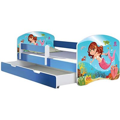 ACMA Lit Enfant Junior 180 x 80 cm TIROIR Matelas sommier Gratuite Bleu Meubles pour Enfants II 09 Petite sirène - Publicité ACMA Lit Enfant Junior 180 x 80 cm TIROIR Matelas sommier Gratuite Bleu Meubles pour Enfants II 09 Petite sirène - Publicité