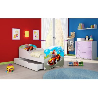 ACMA I Lit Enfant Junior TIROIR Matelas sommier Gratuite Meubles pour Enfants (03 Voiture de Course, 140 x 70 cm + tiroir) - Publicité ACMA I Lit Enfant Junior TIROIR Matelas sommier Gratuite Meubles pour Enfants (03 Voiture de Course, 140 x 70 cm + tiroir) - Publicité