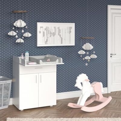 Vicco Table à Langer Lena - Mobilier Blanc Multifonctionnel - Publicité Vicco Table à Langer Lena - Mobilier Blanc Multifonctionnel - Publicité