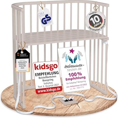 babybay Boxspring lit cododo en Bois de hêtre Massif/Compact et modulable/Hauteur du lit réglable en continu/lit bébé évolutif (Peint en Beige) / sans Matelas - Publicité babybay Boxspring lit cododo en Bois de hêtre Massif/Compact et modulable/Hauteur du lit réglable en continu/lit bébé évolutif (Peint en Beige) / sans Matelas - Publicité