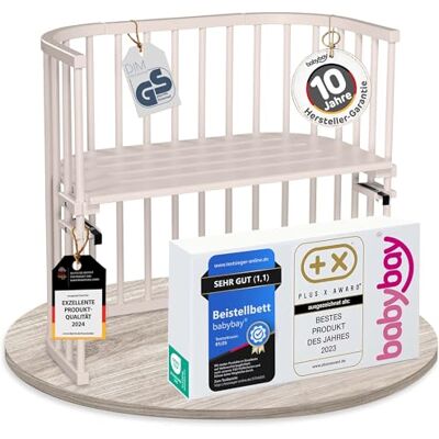babybay Original lit cododo en Bois de hêtre Massif/Compact et modulable/Hauteur du lit réglable en continu/lit bébé évolutif (Peint en Beige) / sans Matelas - Publicité babybay Original lit cododo en Bois de hêtre Massif/Compact et modulable/Hauteur du lit réglable en continu/lit bébé évolutif (Peint en Beige) / sans Matelas - Publicité