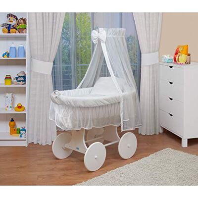 waldin Landau/Berceau Complet,24 modèles Disponibles,Cadre/Roues Blanc laqué,Couleur du Tissu Blanc/Blanc - Publicité waldin Landau/Berceau Complet,24 modèles Disponibles,Cadre/Roues Blanc laqué,Couleur du Tissu Blanc/Blanc - Publicité