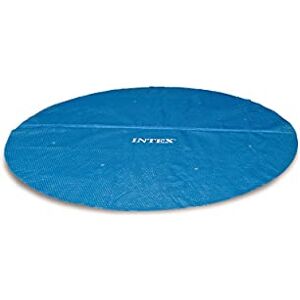 Intex Couverture de Piscine Solaire pour piscines à Cadre de 10 Pieds ou à réglage Facile #29021 290 x 290 x 1 cm Bleu - Publicité