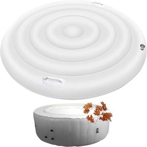 CDPTD Couverture de Spa Gonflable Ronde, Couverture de Spa à économie d'énergie pour Spa, Couvercle isolé pour Spa, avec Valve de gonflage et de dégonflage Rapide et Facile (Round 165cm with Handle) - Publicité CDPTD Couverture de Spa Gonflable Ronde, Couverture de Spa à économie d'énergie pour Spa, Couvercle isolé pour Spa, avec Valve de gonflage et de dégonflage Rapide et Facile (Round 165cm with Handle) - Publicité