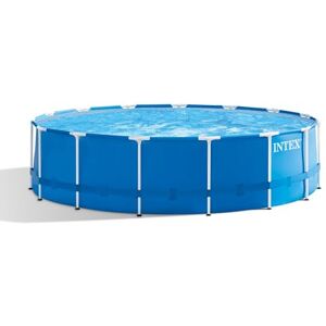 Intex kit piscinette Metal Frame Ronde Tubulaire (ø) 4,57 x (h) 1,22m - Publicité Intex kit piscinette Metal Frame Ronde Tubulaire (ø) 4,57 x (h) 1,22m - Publicité
