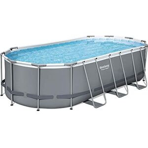 Bestway Power Steel Frame Pool Kit Complet avec Pompe de Filtration Gris 549 x 274 x 122 cm - Publicité