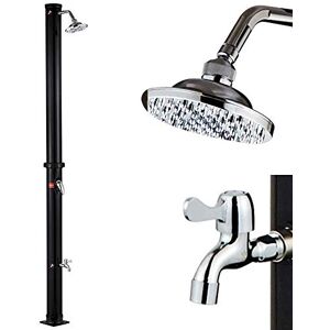 BAKAJI Douche Solaire pour Jardin, Piscine extérieure, Camping, réservoir 35 l avec Pomme de Douche réglable, Lave Pieds, mélangeur d'eau Chaude, raccord Tuyau de Jardin, Dimensions 220 x 16,5 x 16,5 - Publicité BAKAJI Douche Solaire pour Jardin, Piscine extérieure, Camping, réservoir 35 l avec Pomme de Douche réglable, Lave Pieds, mélangeur d'eau Chaude, raccord Tuyau de Jardin, Dimensions 220 x 16,5 x 16,5 - Publicité