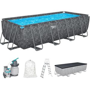 Bestway Kit Piscine Hors Sol rectangulaire APX 365-549 cm x 274 cm x 132 cm Gris foncé - Publicité Bestway Kit Piscine Hors Sol rectangulaire APX 365-549 cm x 274 cm x 132 cm Gris foncé - Publicité