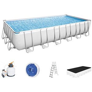 Bestway Power Steel Framepool Ensemble Complet de Piscine Gris - Publicité