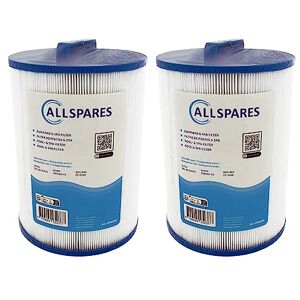 AllSpares Filtre pour Spa (2X) adapté pour SC714 / 60401 / 6CH-940 / PWW50P3 / FC-0359/817-0050/378902 (Ø150x210mm) - Publicité AllSpares Filtre pour Spa (2X) adapté pour SC714 / 60401 / 6CH-940 / PWW50P3 / FC-0359/817-0050/378902 (Ø150x210mm) - Publicité